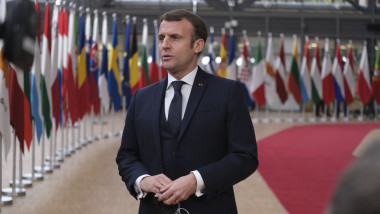 Emmanuel Macron sosește la Consiliul European