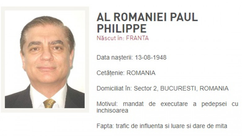 Paul al României a fost pus pe lista persoanelor urmărite de Poliția Română