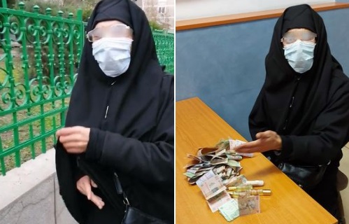 Un cerșetor s-a îmbrăcat în haine de măicuță și a câștigat o grămadă de bani lângă o biserică din București. Cum a fost prins