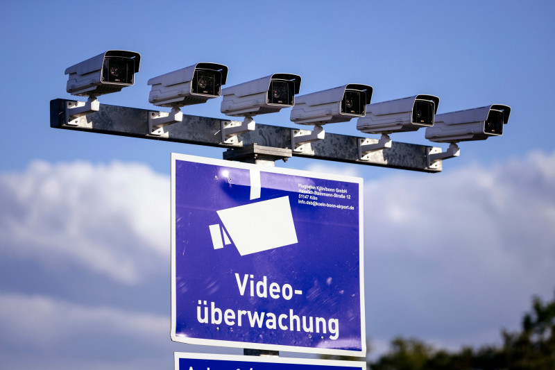supraveghere video, camere de supraveghere pe o autostradă în Germania