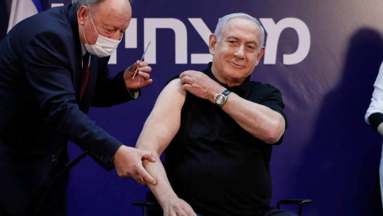 benjamin Netanyahu este vaccinat anti-covid