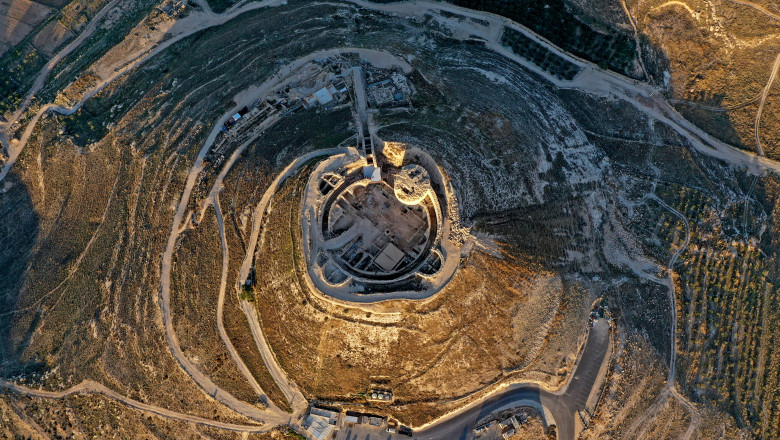 Cetatea Irodion din Ierusalim văzută de sus