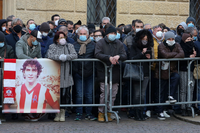 Funeral mass for late Italian soccer player Paolo Rossi in Vincenza