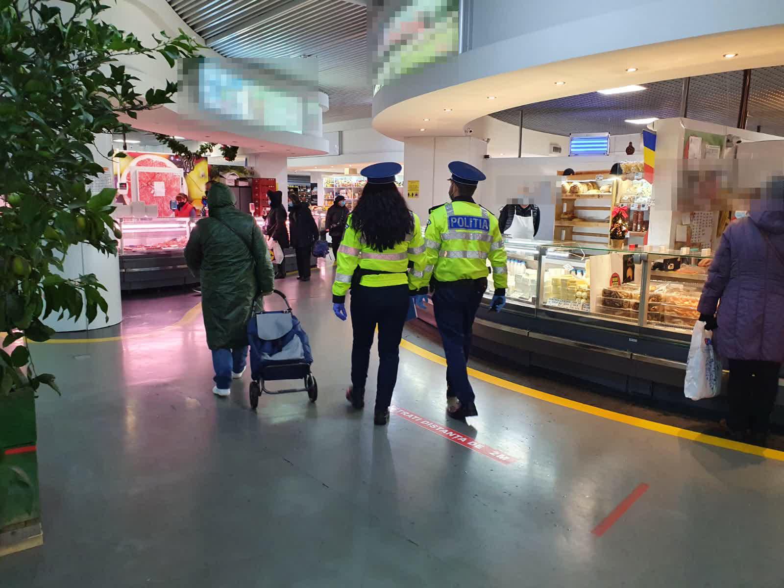 Bărbat aflat în carantină, găsit de polițiști fără mască la mall