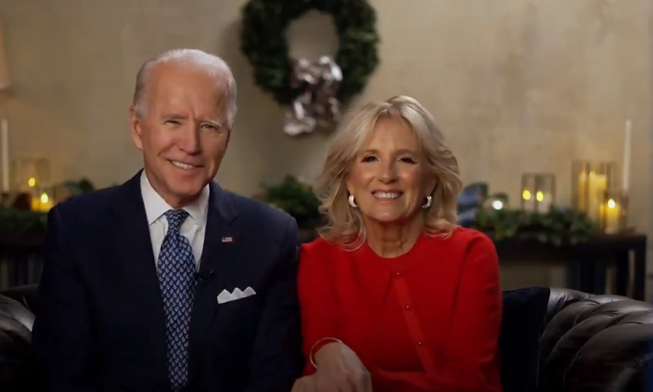 Mesajul lui Joe și Jill Biden de Crăciun: În curând vor veni zile mai fericite