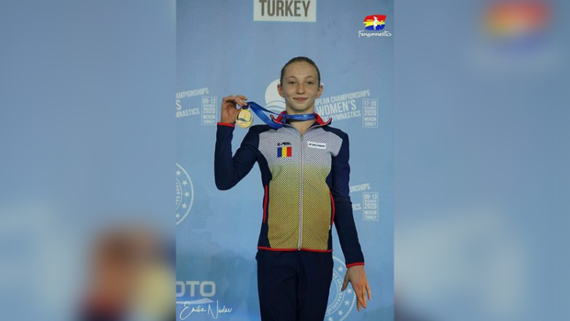 Românca Ana Bărbosu a câștigat patru medalii de aur la Europenele de gimastică pentru junioare
