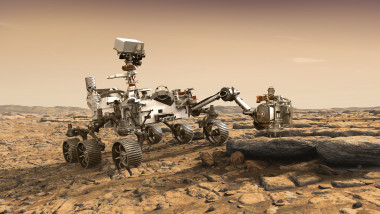 Roverul Perseverance pe Marte - ilustrație