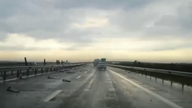 furtuna pe autostrada