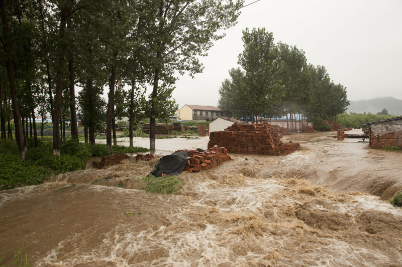 Rainstorms Cause Mountain Torrents In Henan