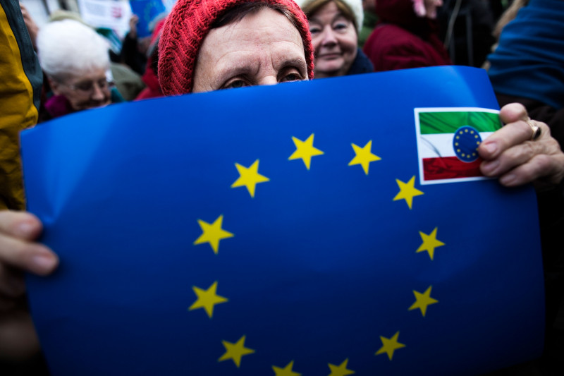 Demonstrators Protest Against Orban Government