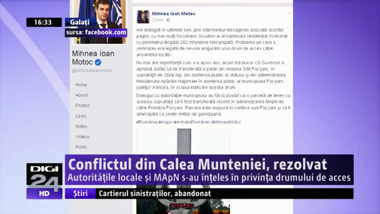 Conflictul din Calea Munteniei, rezolvat