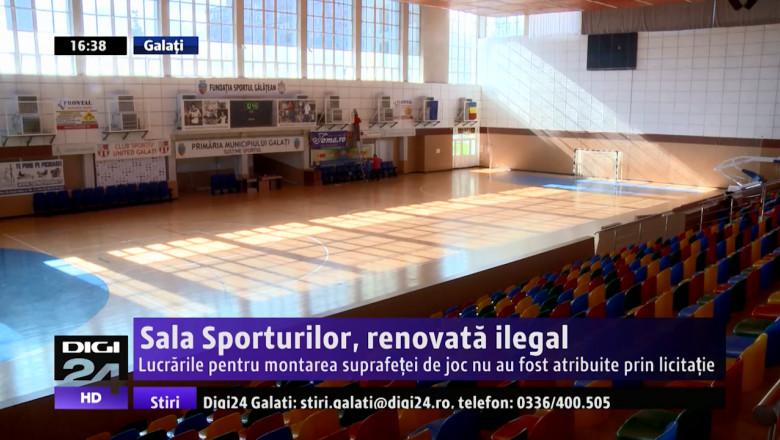 Sala Sporturilor, renovata ilegal