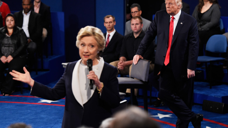 Candidates Hillary Clinton And Donald Trump Hold Second Presidential Debate At Washington University