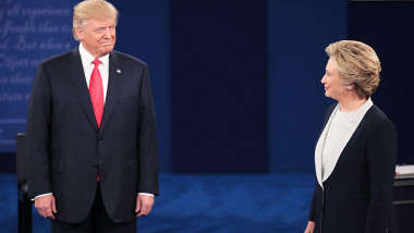 Candidates Hillary Clinton And Donald Trump Hold Second Presidential Debate At Washington University