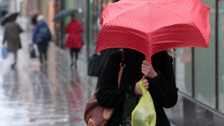 Wind And Rain Hit The UK