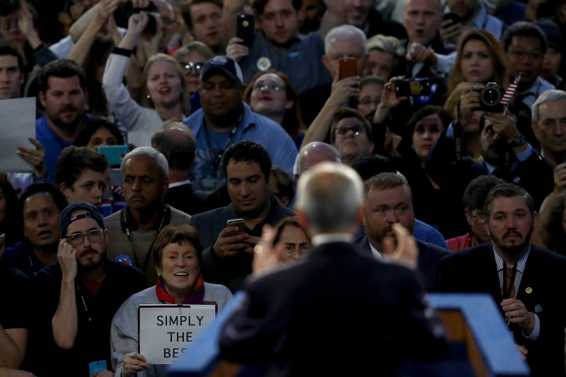 Democratic Presidential Nominee Hillary Clinton Holds Election Night Event In New York City