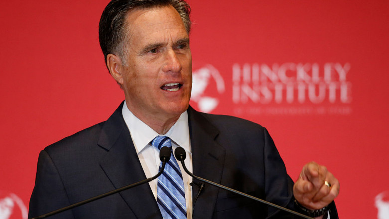 Mitt Romney Delivers Speech On State Of 2016 GOP Presidential Race