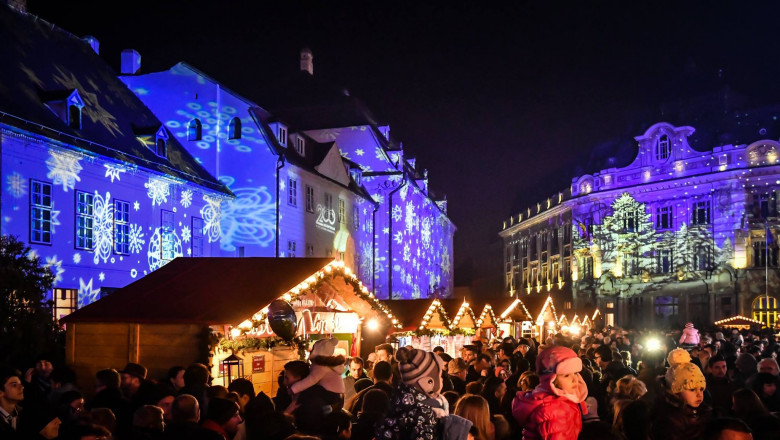 Târgul de Crăciun de la Sibiu a fost anulat. Rata de infectare a depășit 6 la mie în oraș