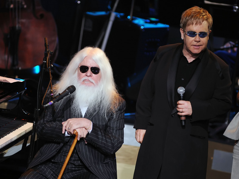 Elton John And Leon Russell Perform On "Good Morning America"
