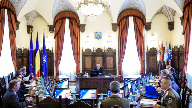 Sedinta Consiliului Suprem de Aparare a Tarii (CSAT), la Palatul Cotroceni.