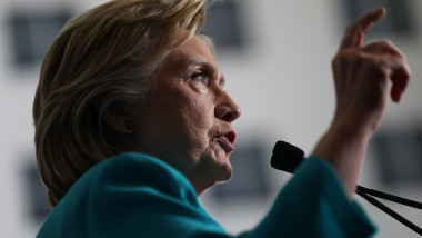Hillary Clinton Discusses Donald Trump's Policies At Reno, NV Campaign Event