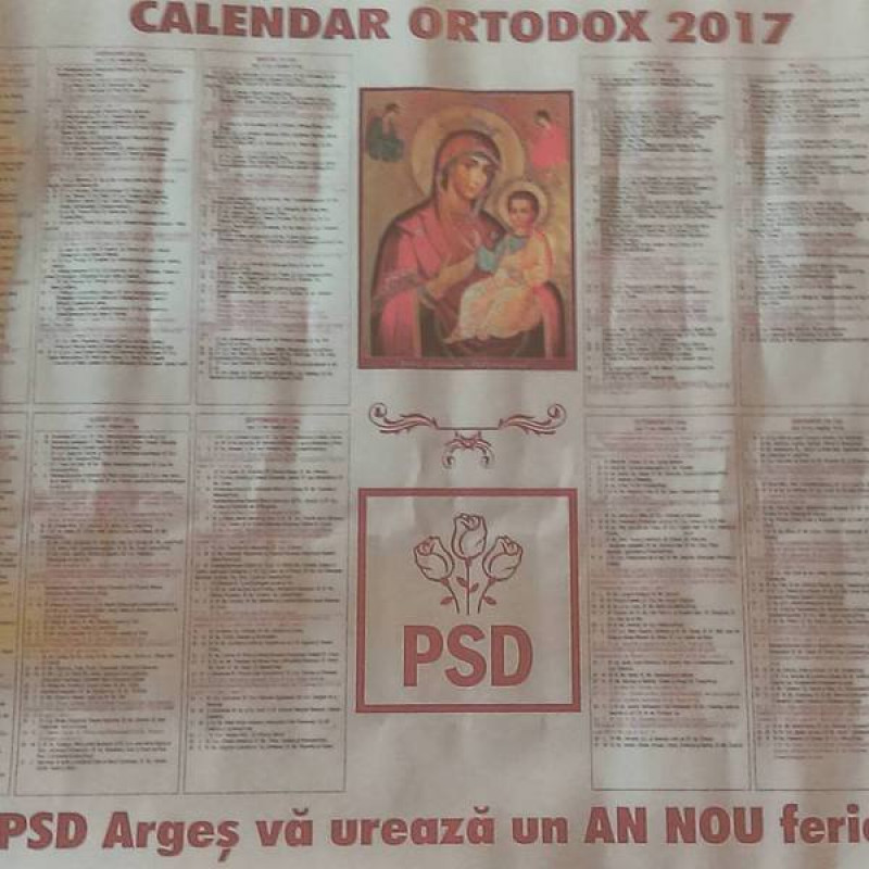 calendar ortodox 2017 psd