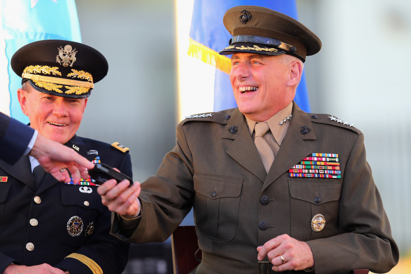 Panetta And Dempsey Attend SOUTHCOM Change Of Command Ceremony