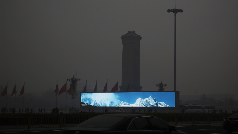 Beijing Enveloped In Heavy Smog