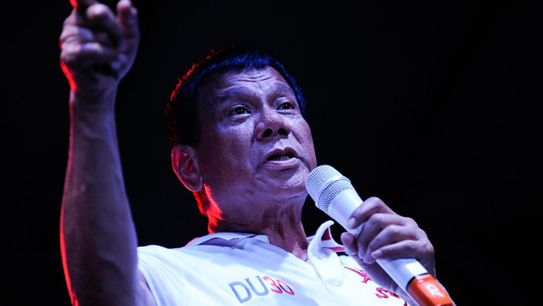 Philippine Presidential Candidates Campaign On Labour Day