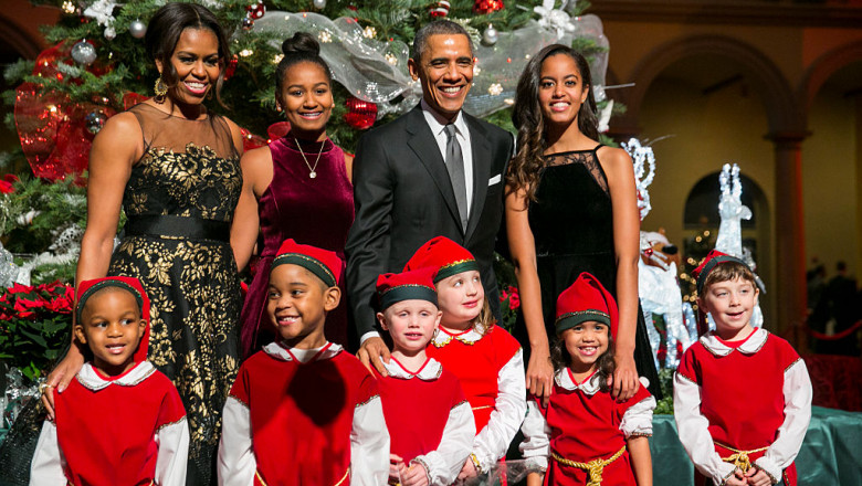Obama Family Attends "Christmas In Washington" Performance