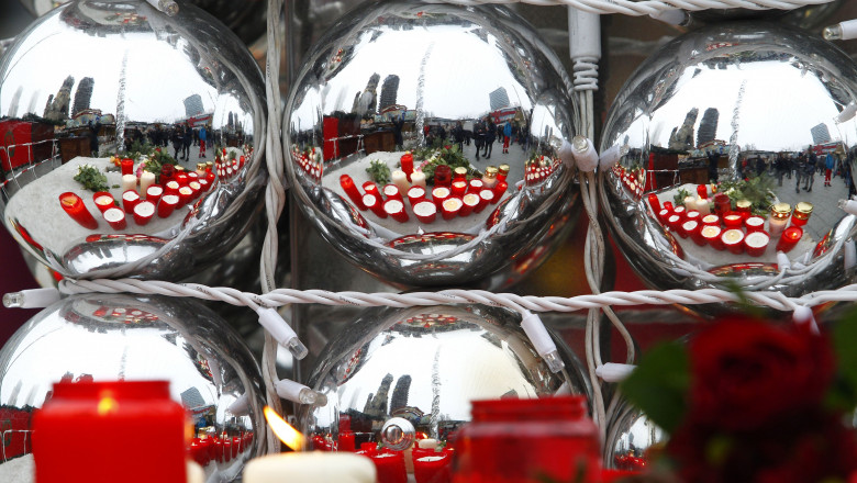 Lorry Truck Drives Through Christmas Market In Berlin