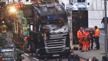 Lorry Truck Drives Through Christmas Market In Berlin