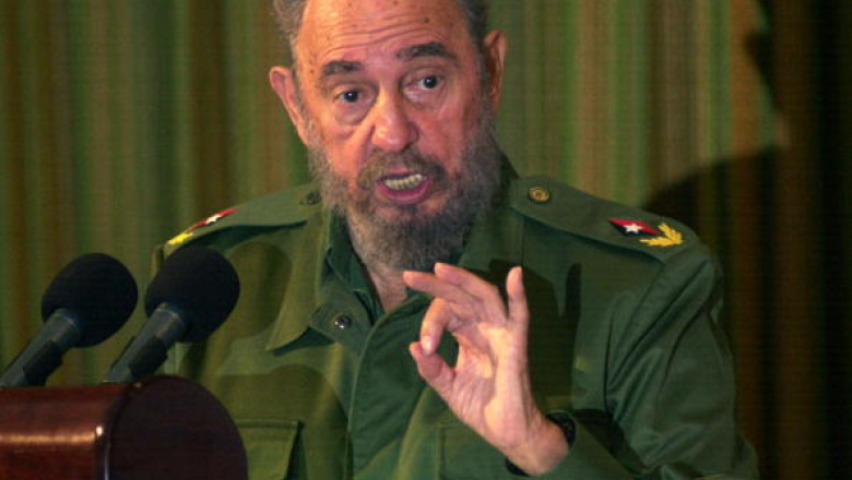 Fidel Castro Speaks In Santa Clara