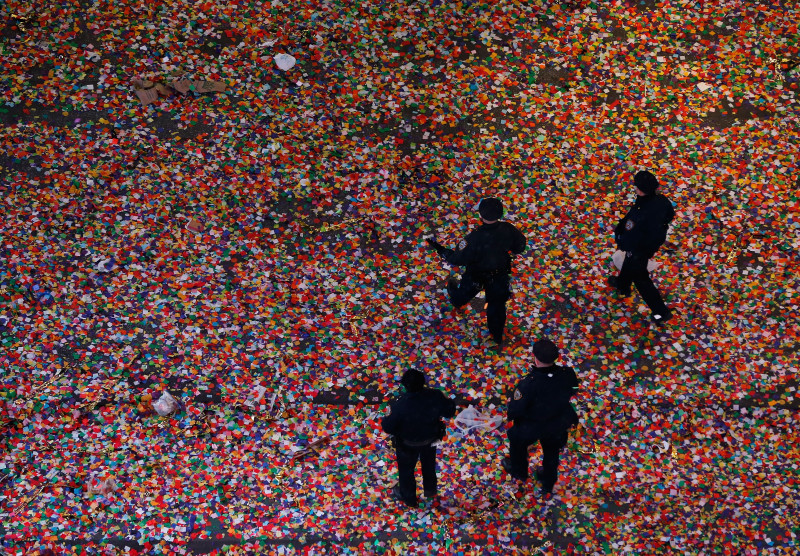 New Years Eve Celebrated In New York's Times Square