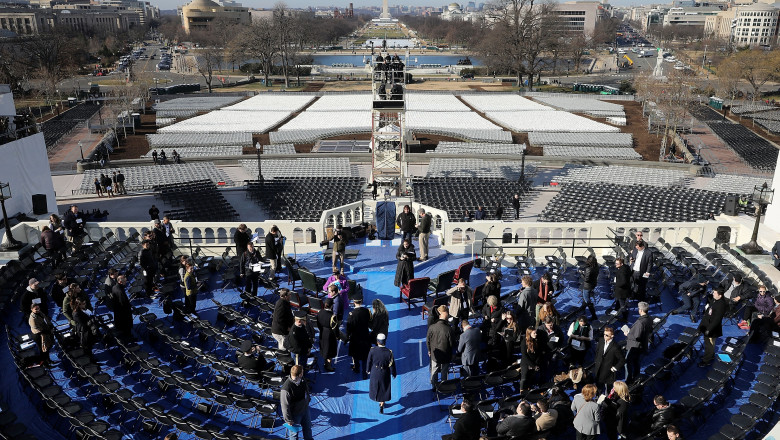 Rehearsal For Presidential Inauguration Held In Washington DC