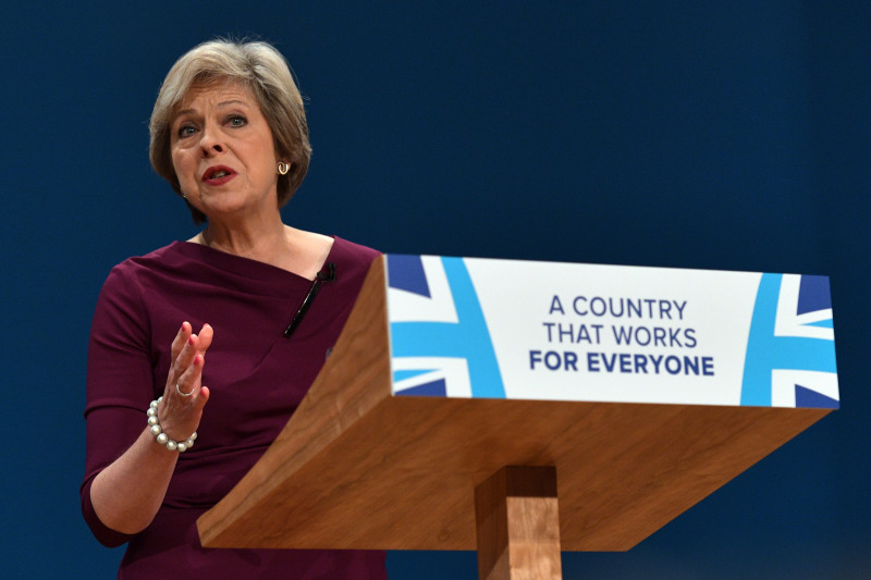 Conservative Leader Theresa May Addresses Party Conference
