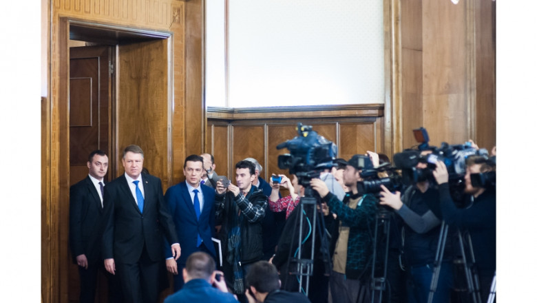 Klaus Iohannis a mers la sedinta guvernului condus de Sorin Grindeanu