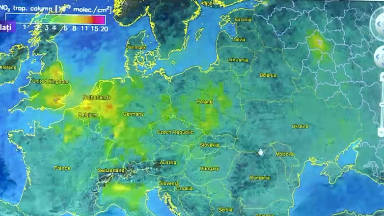 harta poluare europa