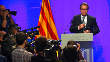 Artur Mas Press Conference After Calling Catalonia Early Regional Election