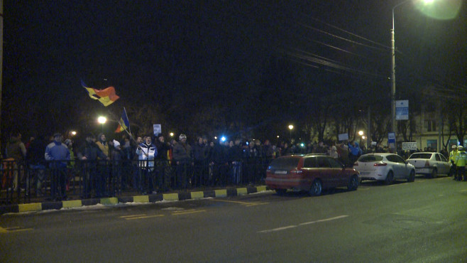 protest in fata la PSD