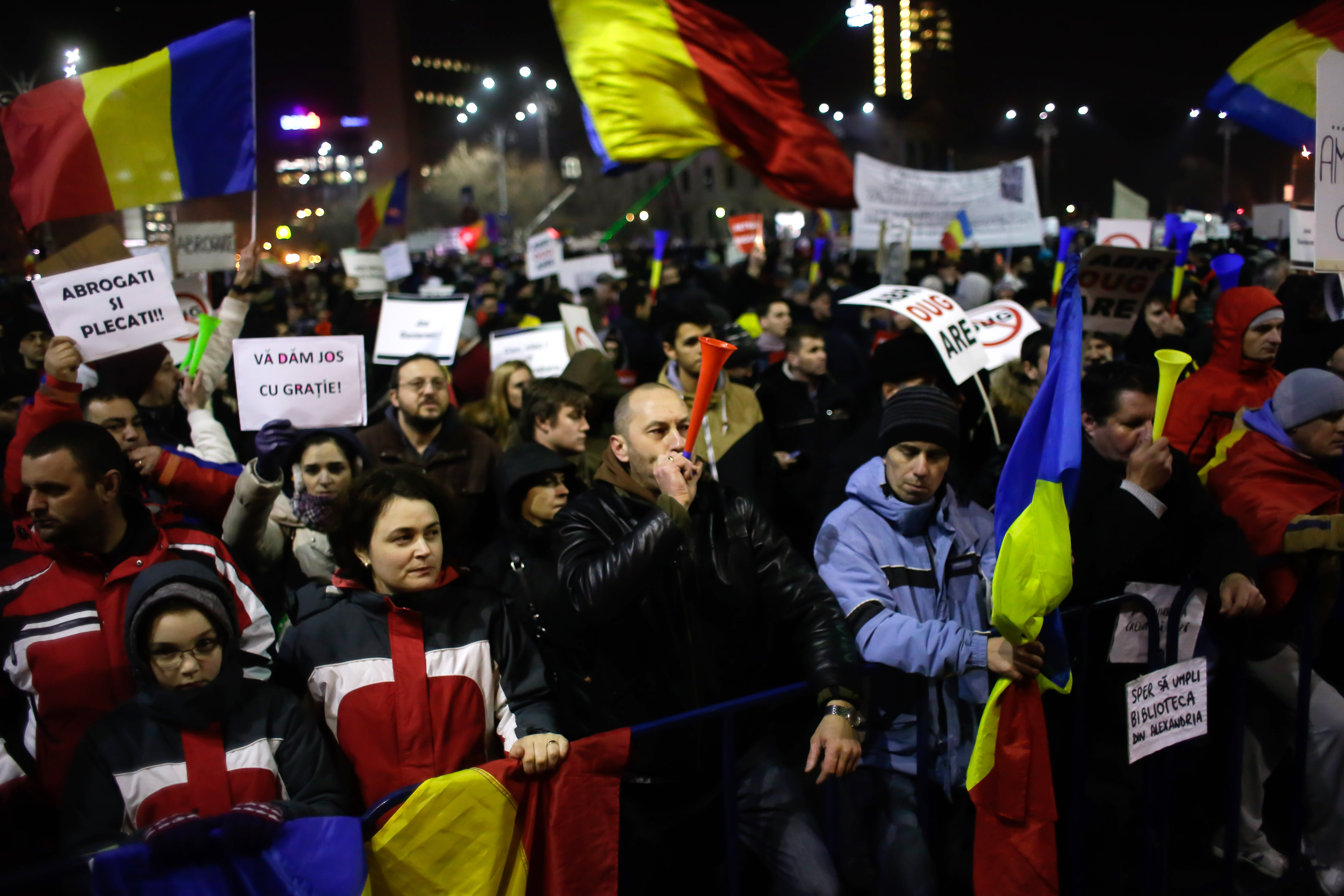 BUCURESTI - PROTEST - GUVERN - ZIUA A IV-A