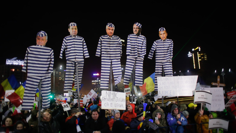 BUCURESTI - PROTEST - GUVERN - ZIUA A IV-A