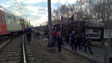 accident tren deraiat belgia