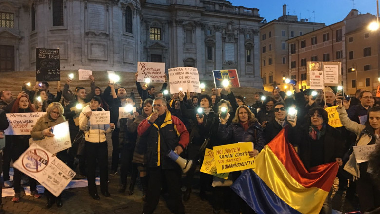 Protest Roma Bernard Gabriel 120217