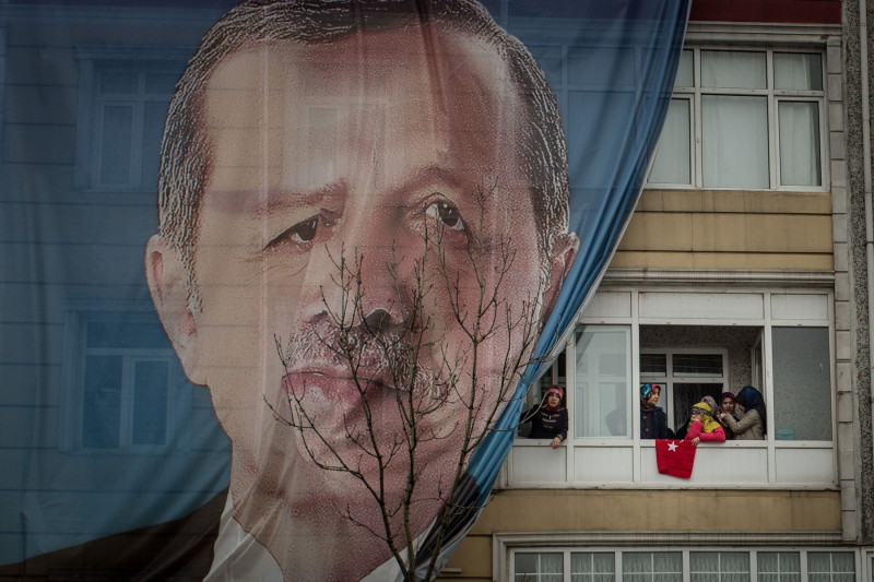 People Attend Referendum Rally Held by Turkish President