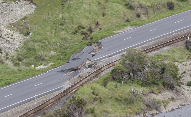 Residents Survey Damage Following 7.5 Magnitude Earthquake In New Zealand