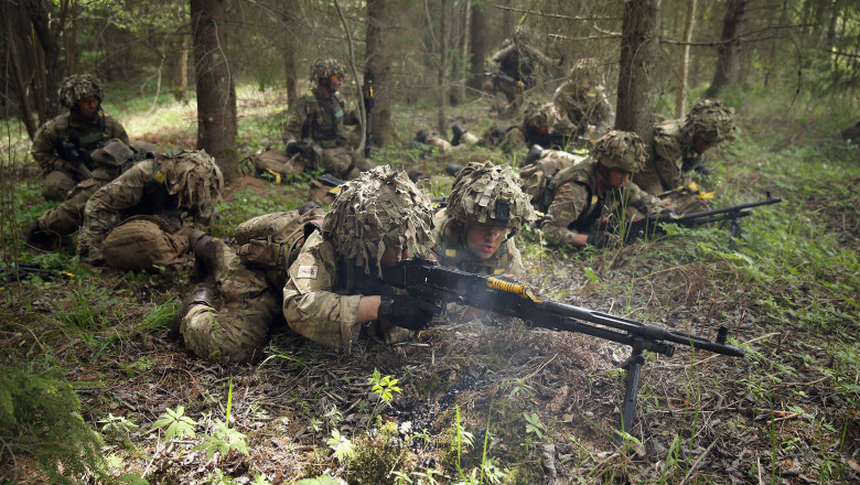 NATO Holds "Spring Storm" Military Exercises