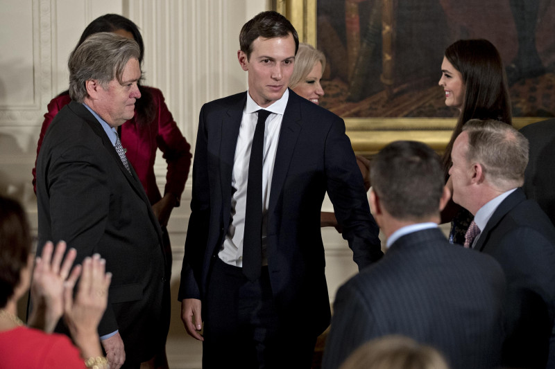 President Trump Swears In Senior Staff At White House