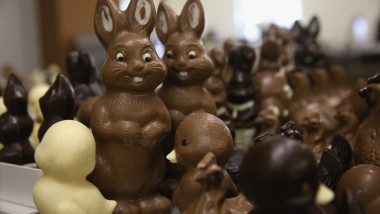 Chocolate Easter Bunny Production At Confiserie Felicitas