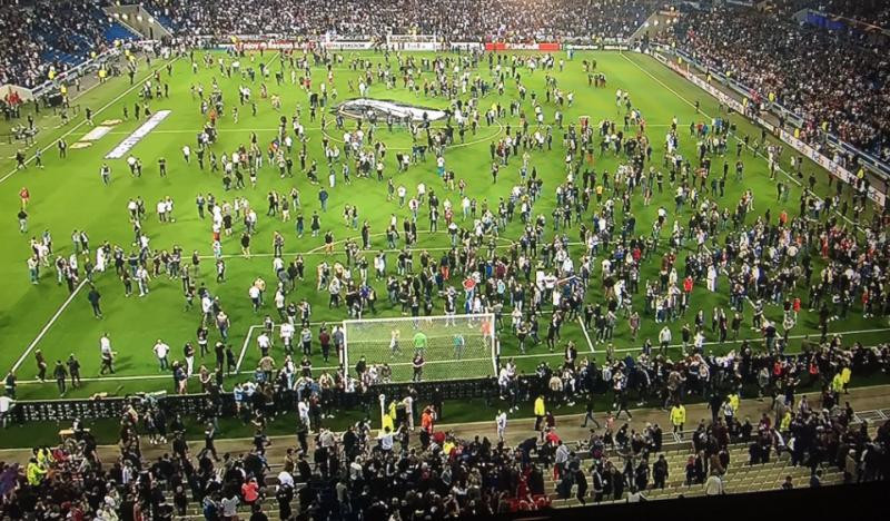 Olympique lyon besiktas stadion invadat de fani